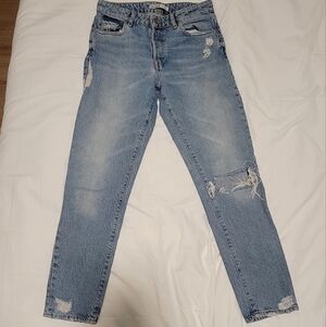 Distressed Zara Blue Jeans